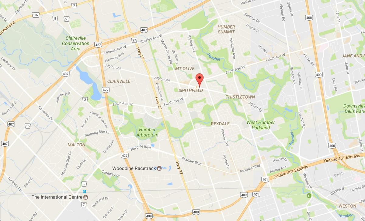 Karte von Albion road Toronto
