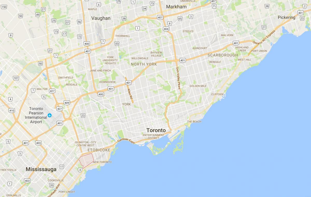 Karte von Alderwood Parkviewdistrict Toronto
