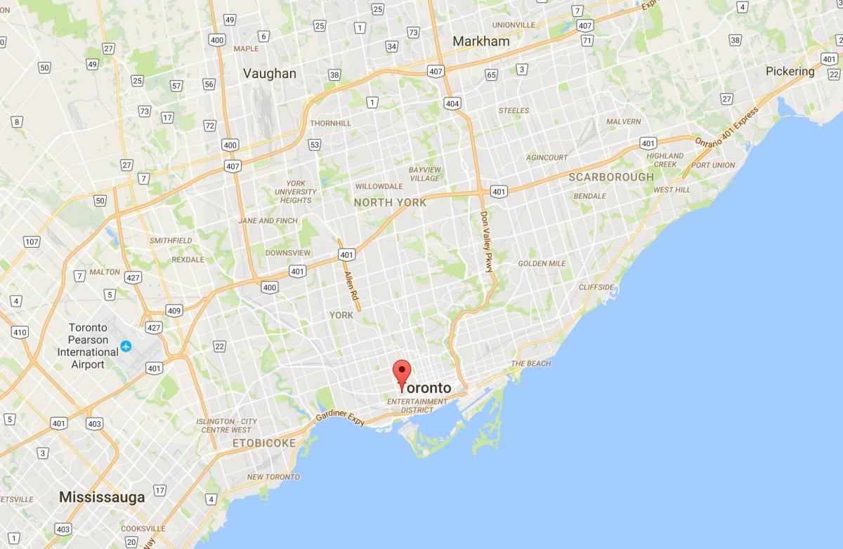 Karte von Alexandra park district Toronto