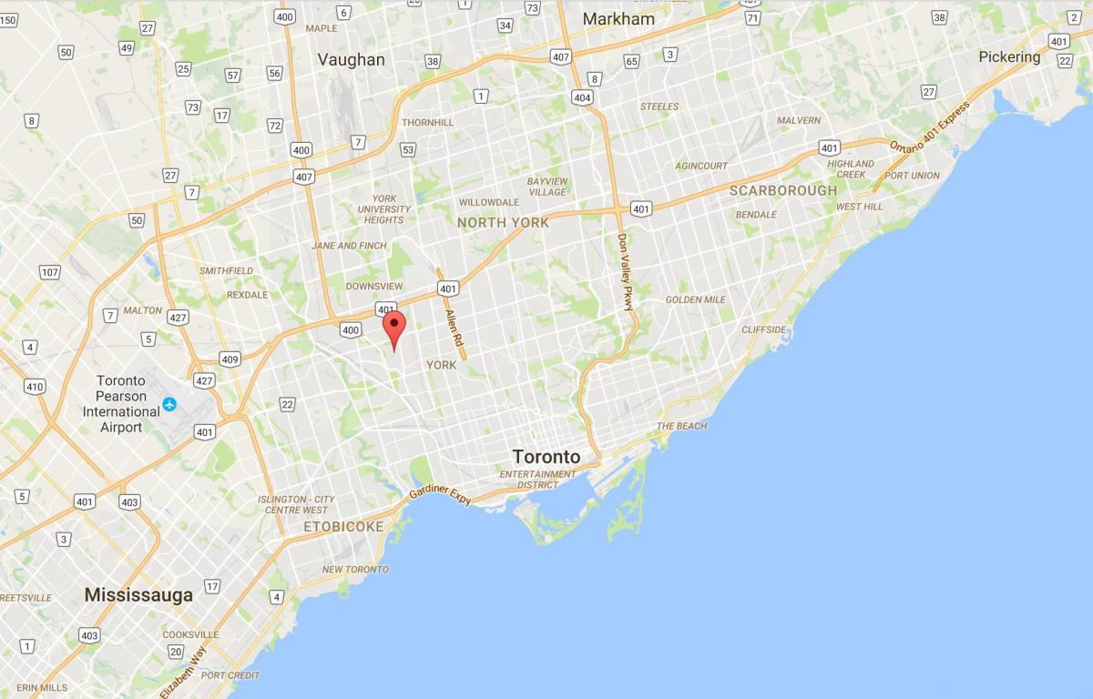 Karte von Amesbury district Toronto