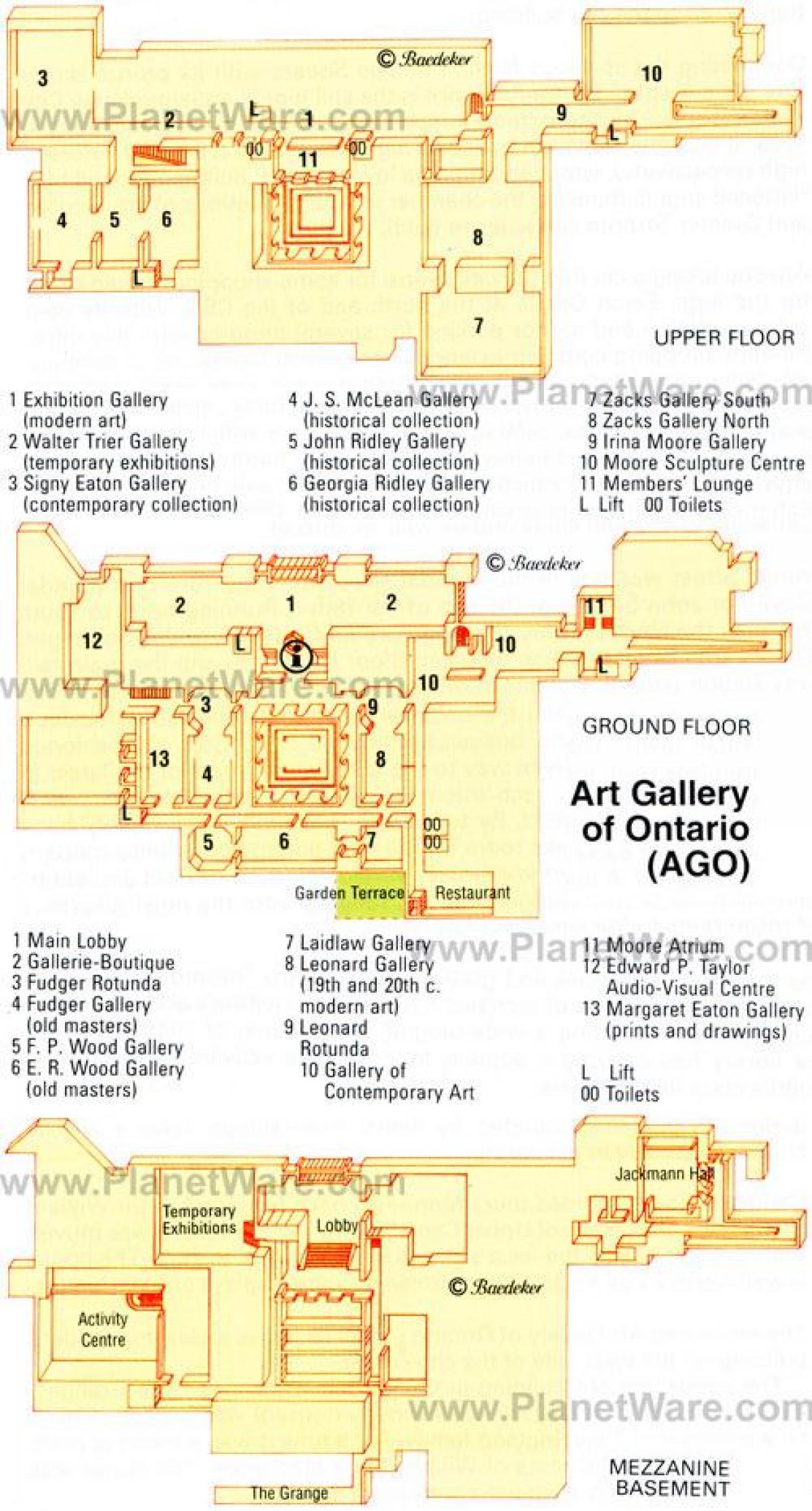 Karte von Art Gallery of Ontario