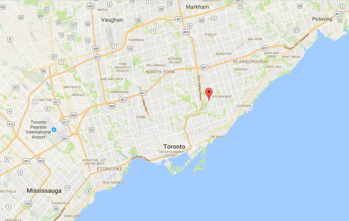 Karte von Bermondsey district Toronto