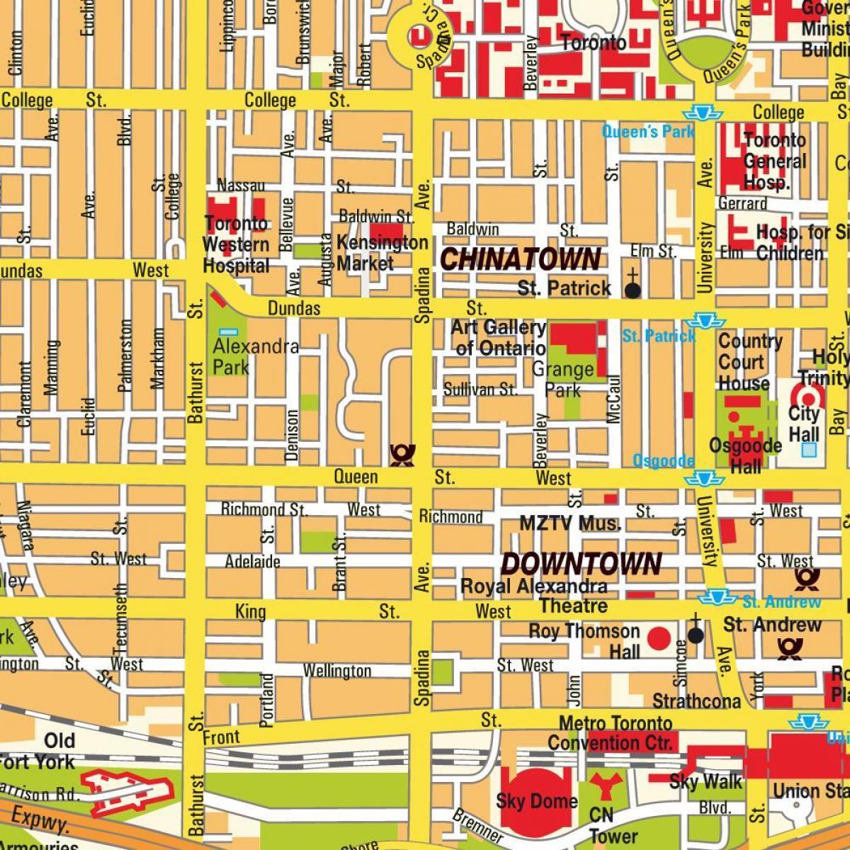 Karte von Chinatown Ontario