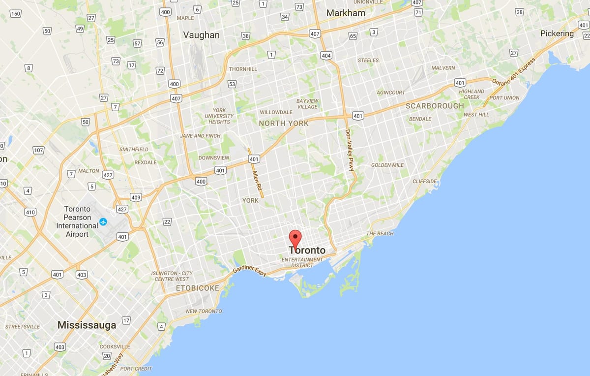 Karte von Chinatown Toronto