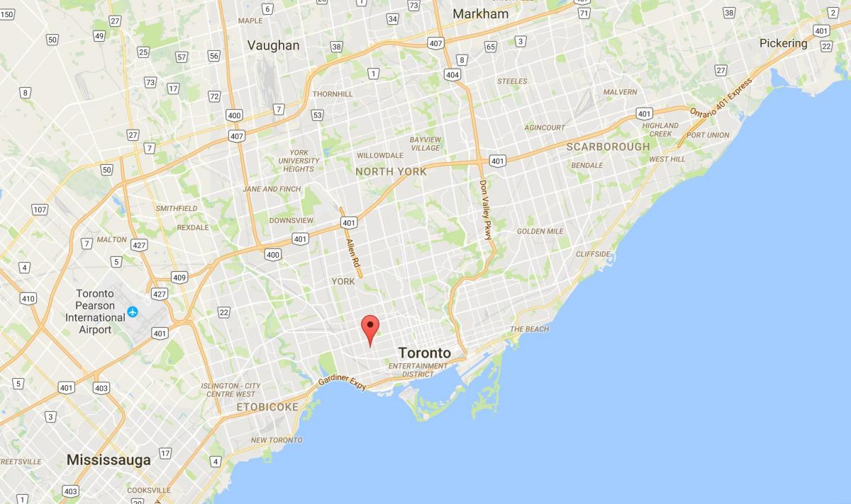 Karte von Dufferin Grove Toronto district