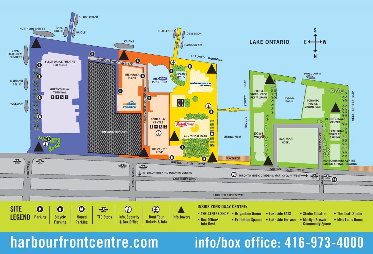 Karte von Harbourfront Centre