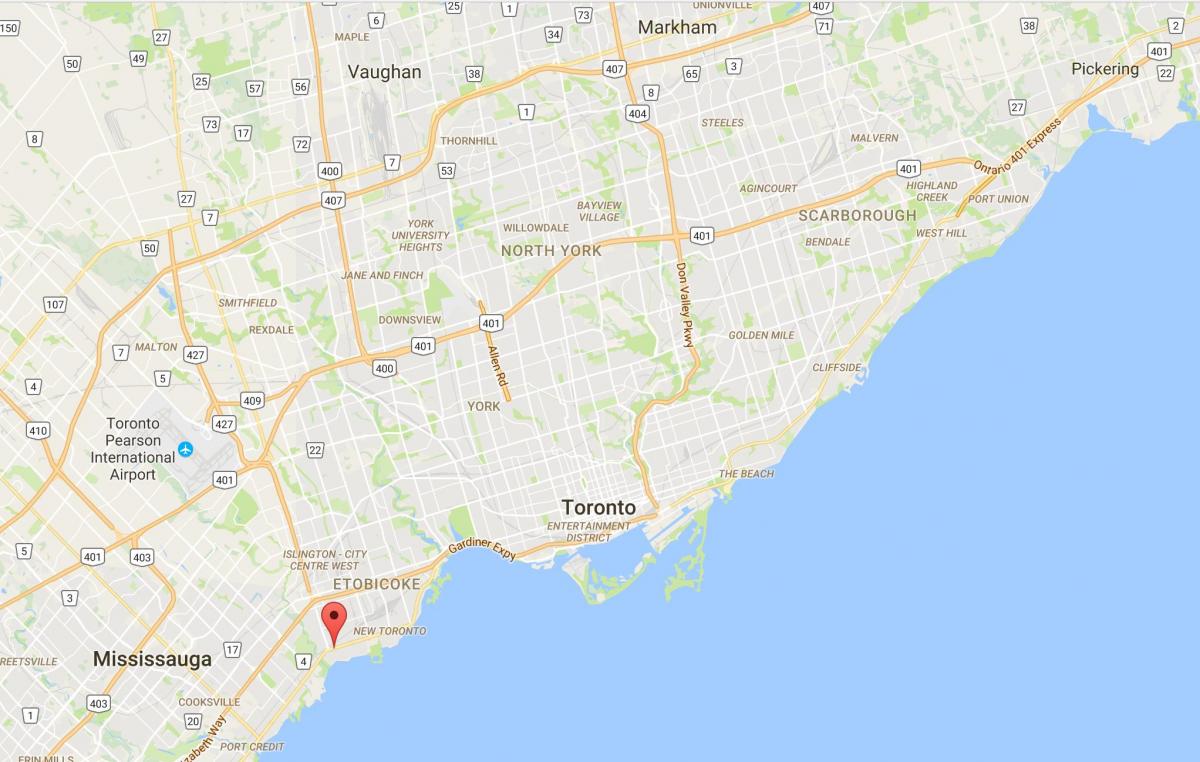 Karte von Long Branch district Toronto
