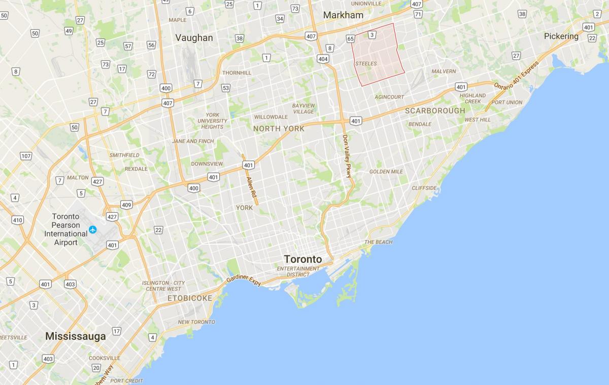 Karte von Milliken district Toronto