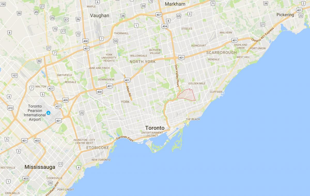 Karte von O ' Connor–Parkview district Toronto