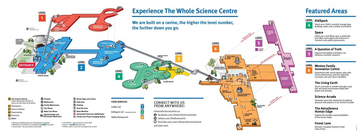 Karte von Ontario science center