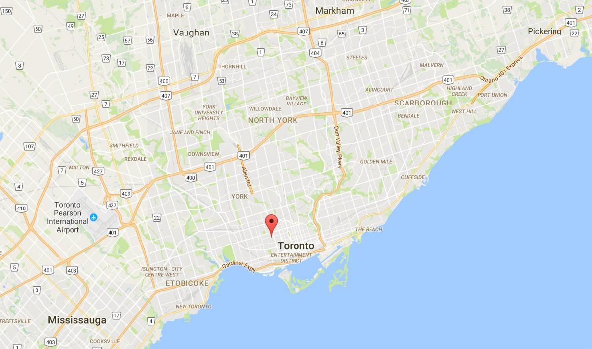Karte von Palmerston district Toronto