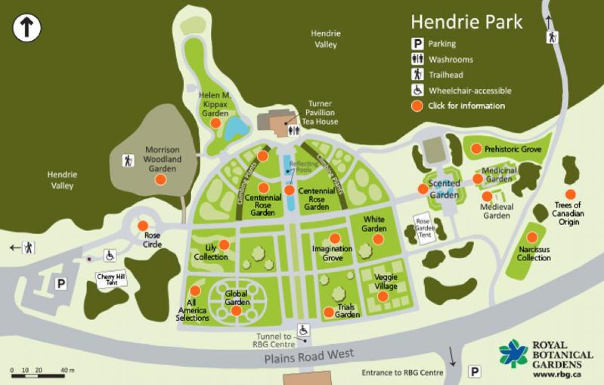 Karte von RBG Hendrie Park
