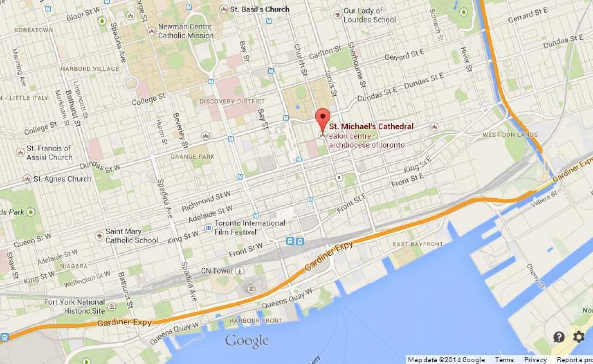 Karte von St. Michael-Kathedrale Toronto im überblick