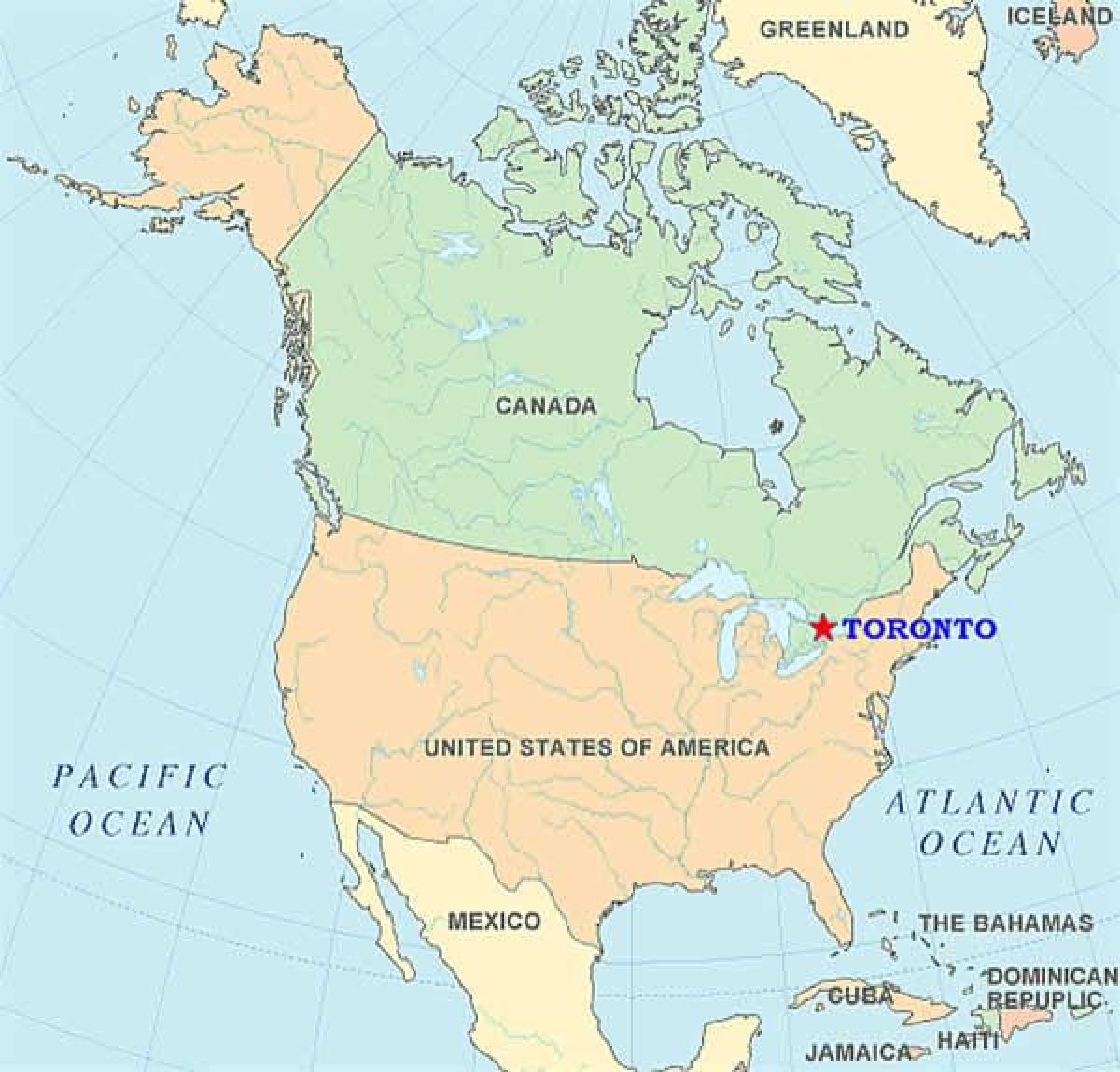 Karte von Toronto, on-Vereinigte Staaten