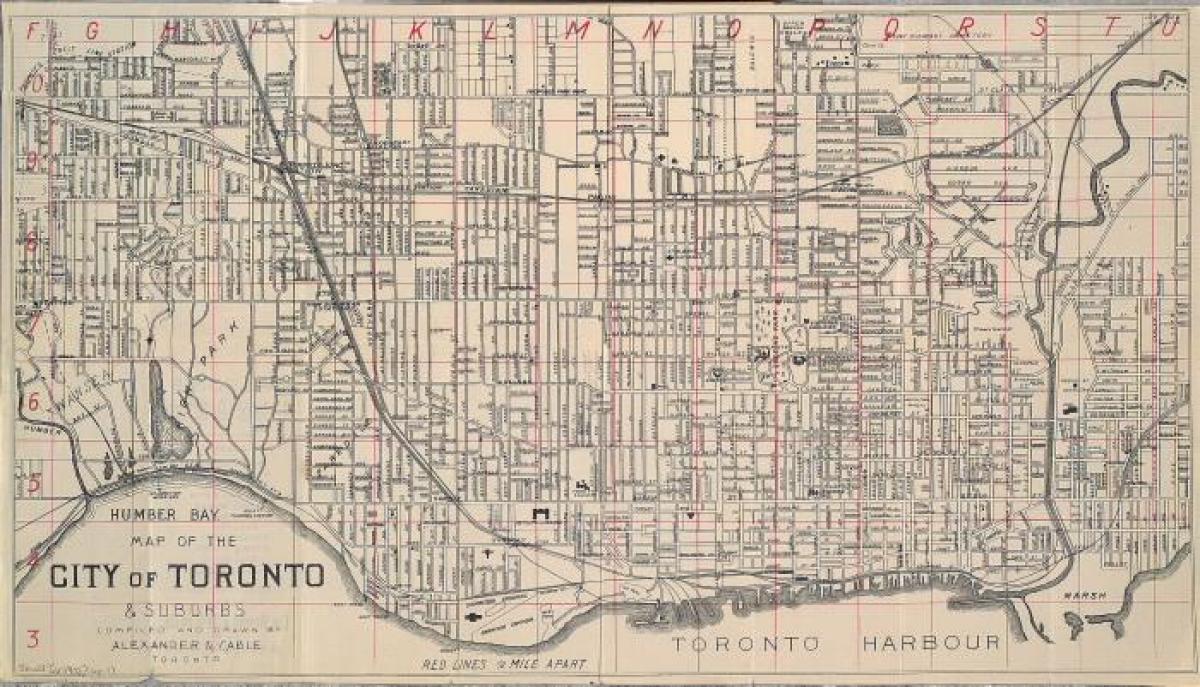 Karte von Toronto 1902