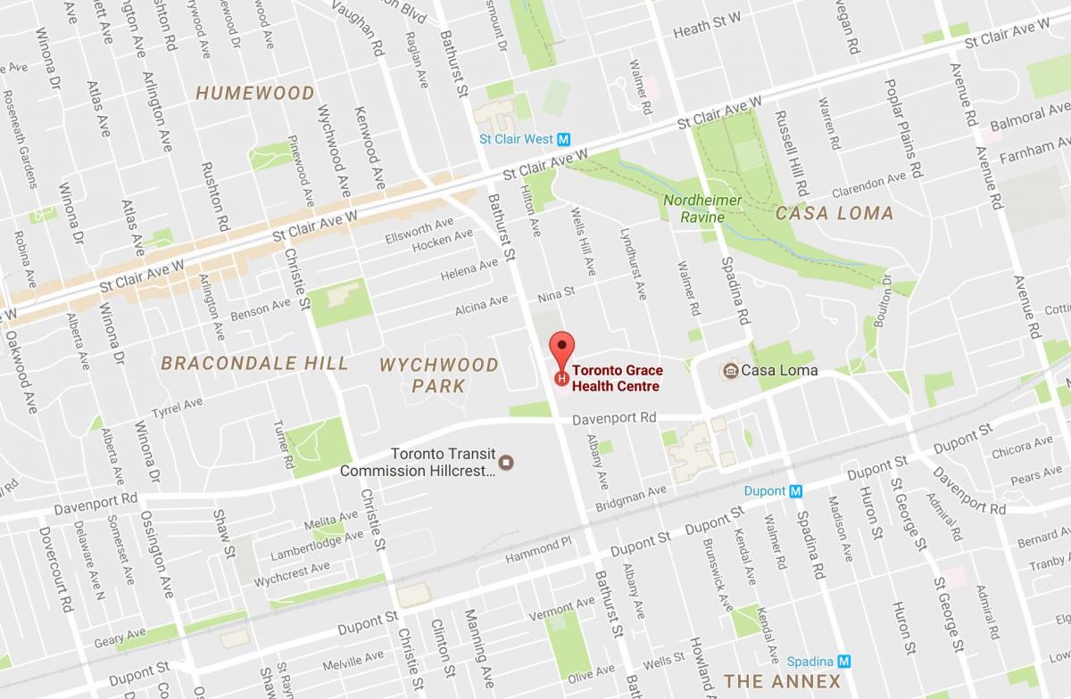 Karte von Toronto Grace Health Centre