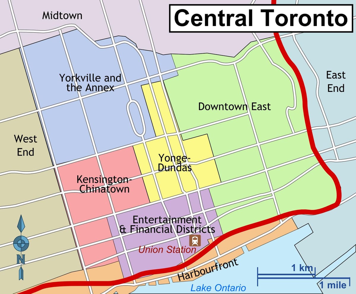 Karte von Toronto