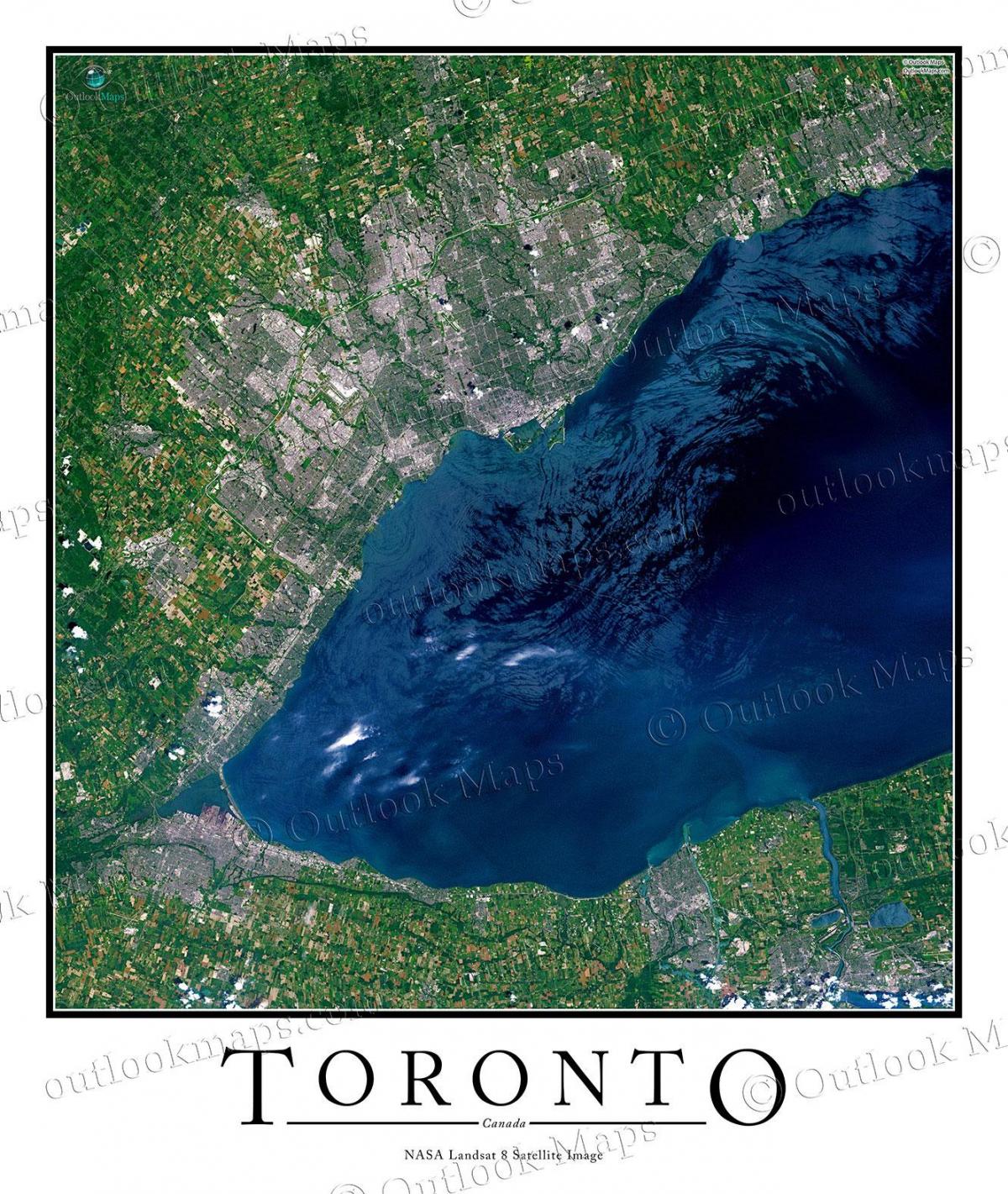 Karte von Toronto lake Ontario Sat