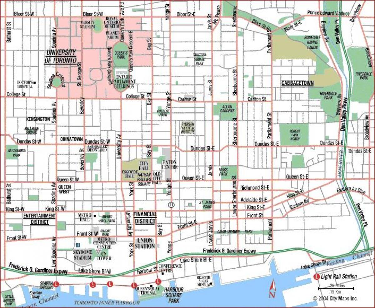 Karte von University of Toronto in Kanada