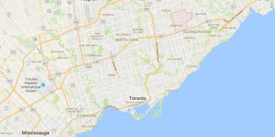 Karte von Agincourt district Toronto