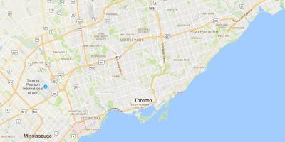 Karte von Alderwood Parkviewdistrict Toronto