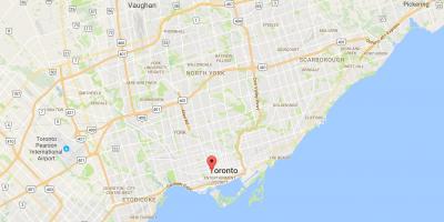 Karte von Alexandra park district Toronto