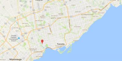Karte von Old Mill Toronto Nachbarschaft