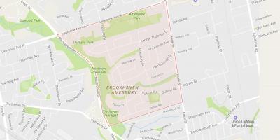 Karte von Amesbury Nachbarschaft Toronto