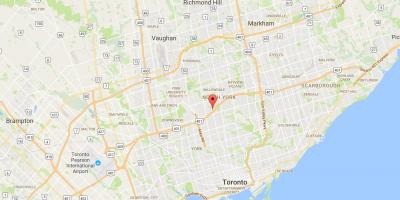 Karte von Armour Heights district Toronto