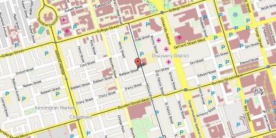 Karte von Baldwin Village, Toronto