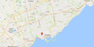 Karte von Beaconsfield Village district Toronto