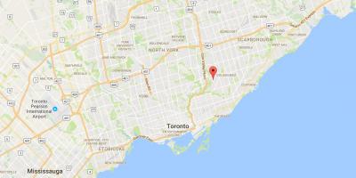 Karte von Bermondsey district Toronto
