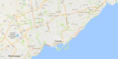 Karte von Birch Cliff district Toronto