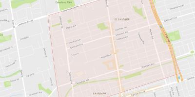 Karte von Briar Hill–Belgravia-Viertel von Toronto
