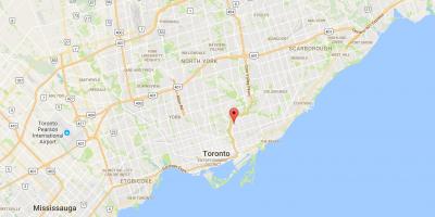 Karte von Broadview North district Toronto