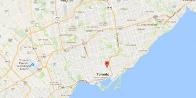 Karte von Stadtteil Cabbagetown, Toronto