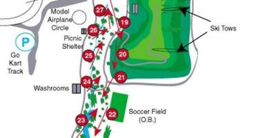 Karte von Centennial Park golf courses Toronto