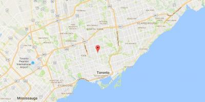 Karte von Chaplin Estates district Toronto
