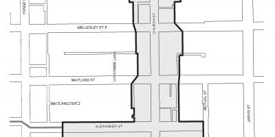 Karte von Church-Wellesley Village business Improvement Area in Toronto