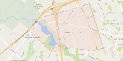 Karte von Clairville Nachbarschaft Toronto