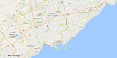 Karte von Clanton Park district Toronto