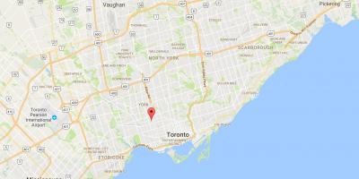 Karte von Davenport district Toronto