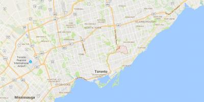 Karte Der Reitweg district Toronto