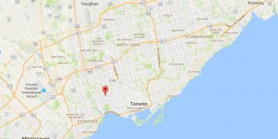 Karte Der Kreuzung district Toronto