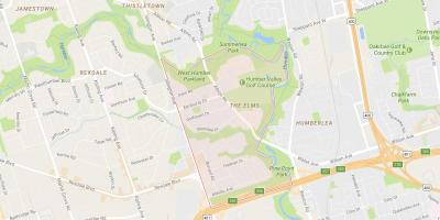 Karte Der Elms Nachbarschaft Toronto