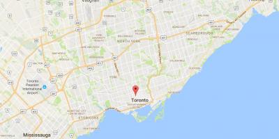 Karte von Discovery District district Toronto
