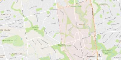 Karte von Don Mills Toronto Nachbarschaft