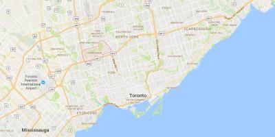 Karte von Downsview Toronto district