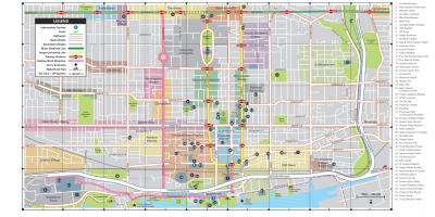 Karte der Innenstadt von Toronto
