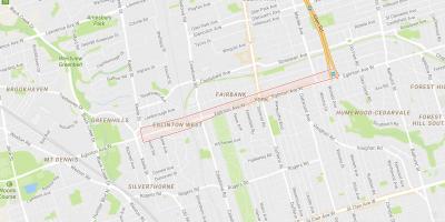 Karte von Eglinton West Toronto Nachbarschaft